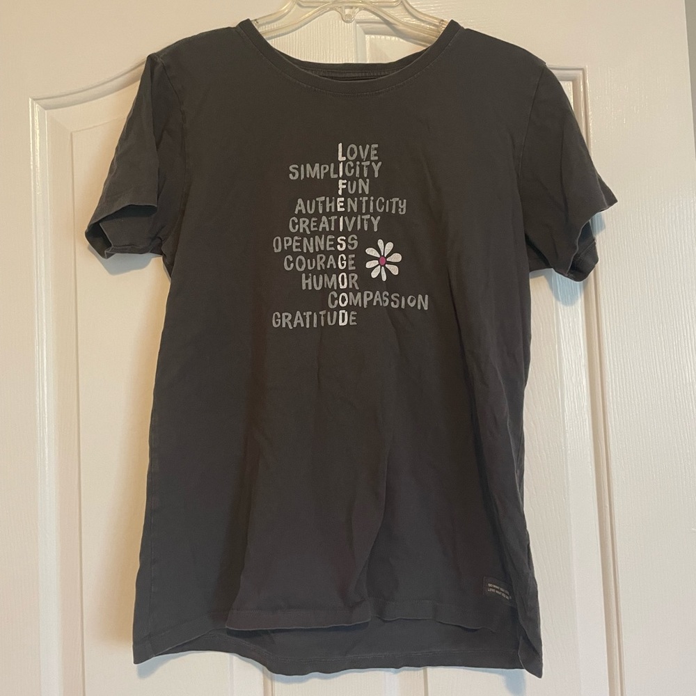 Grey Life Is Good Crusher Tee